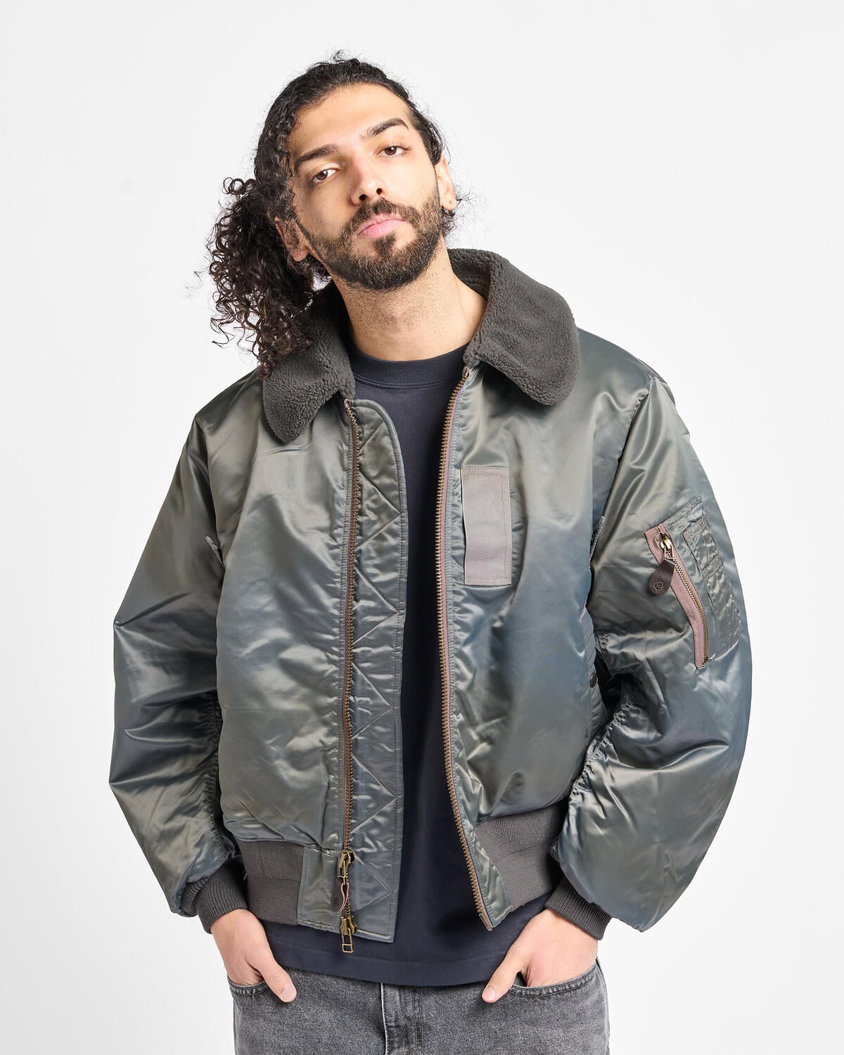 BEAMS SUNFADE B15C Flight Jacket | 11183305139-61 | AFEW STORE
